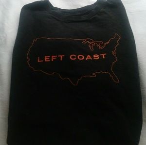 Mens Left Coast Fifty Gallery black T-Shirt size M